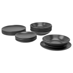 سرویس غذاخوری 24 پارچه ایکیا مدل FÄRGKLAR